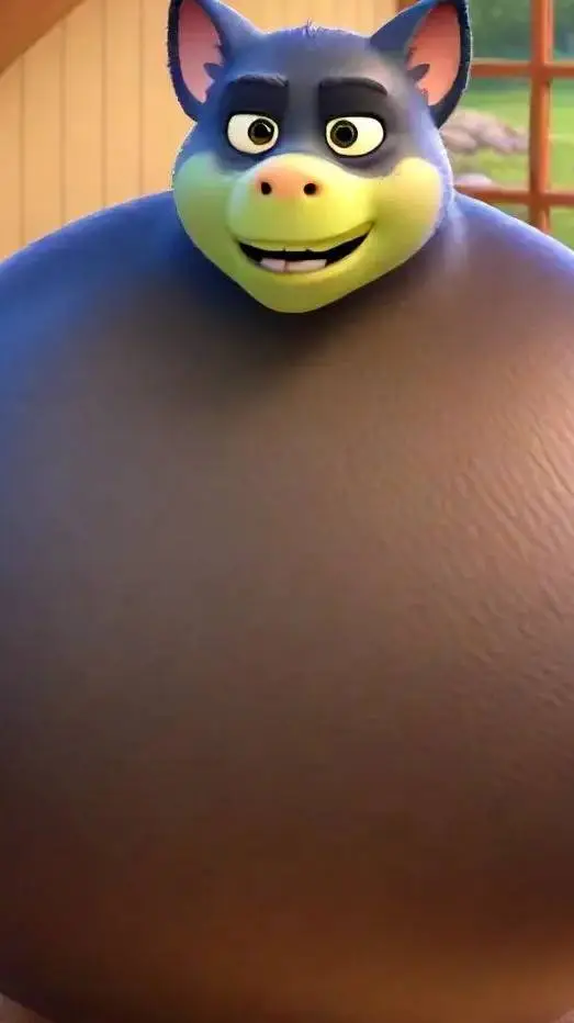 ai character: cerdito globo  background