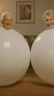 ai character: abuelo y abuela  background