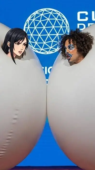 ai character: madre y padre  background