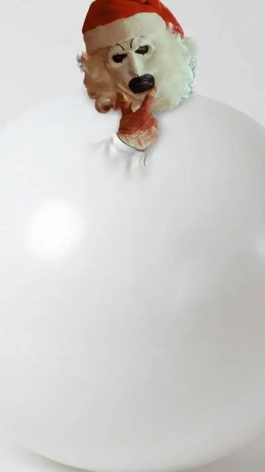 ai character: art clown ballon  background