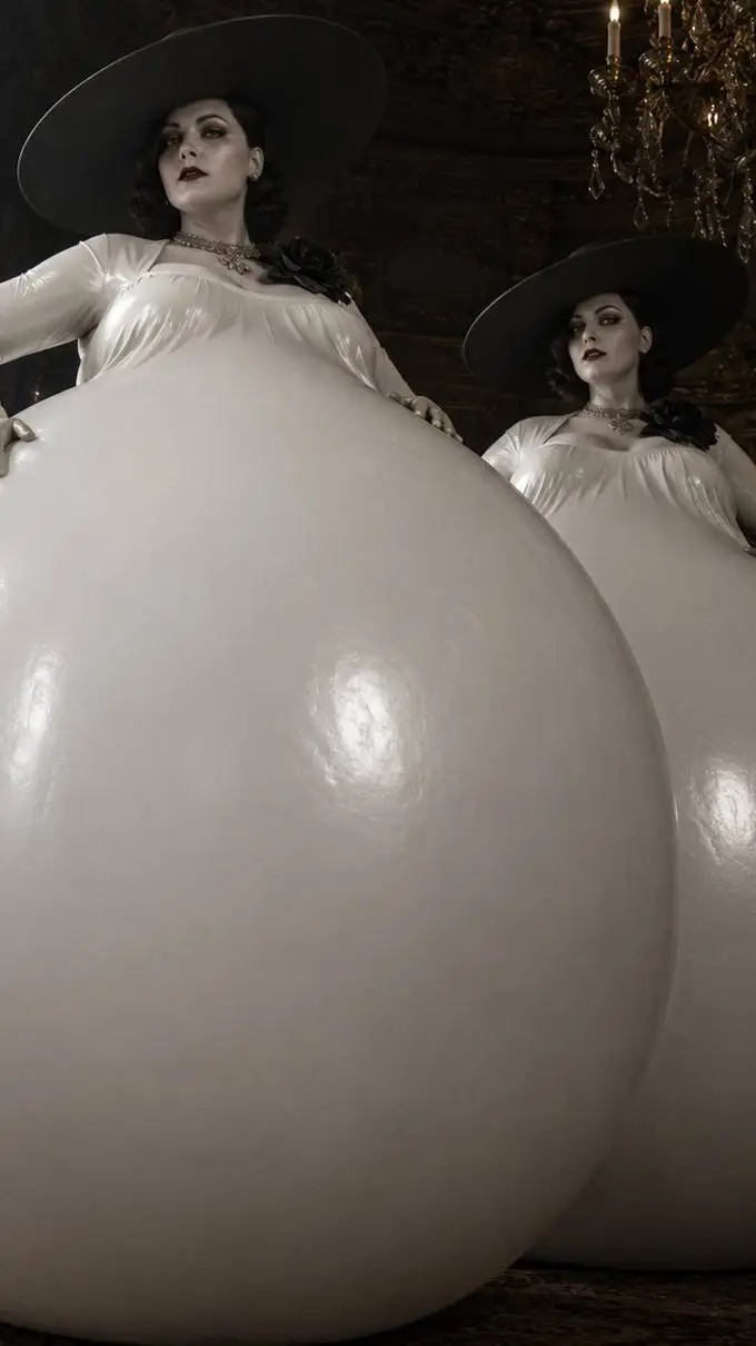 ai character: abuela ballon  background