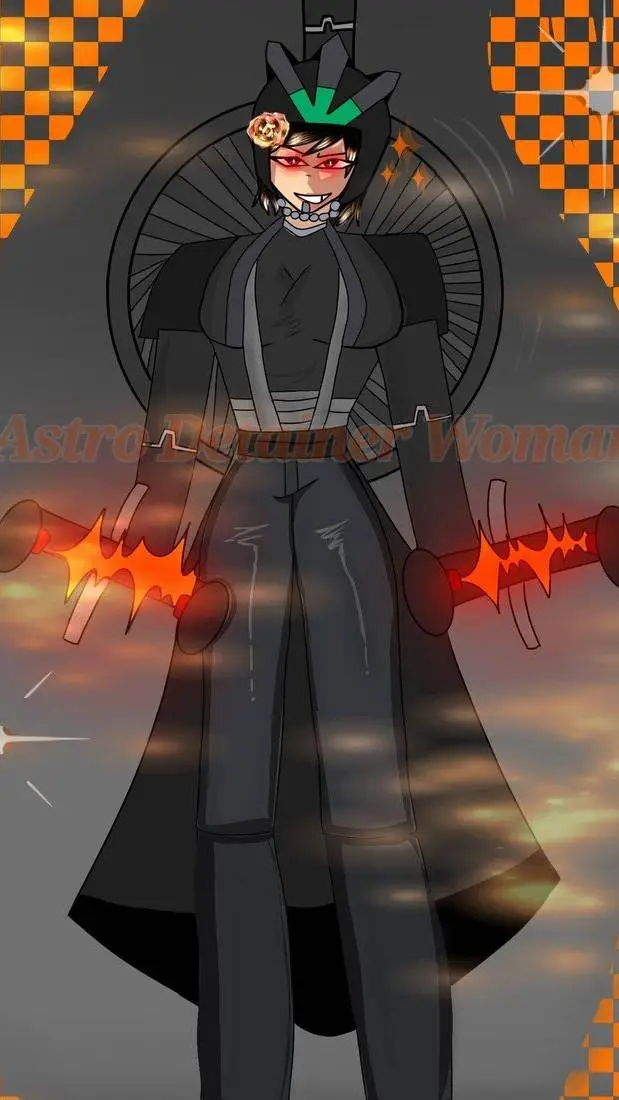 ai character: astro detainer wom background