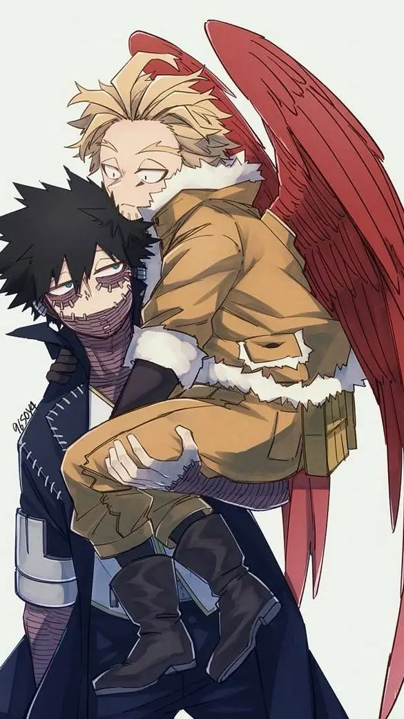 ai character: dabi gato y hawks background