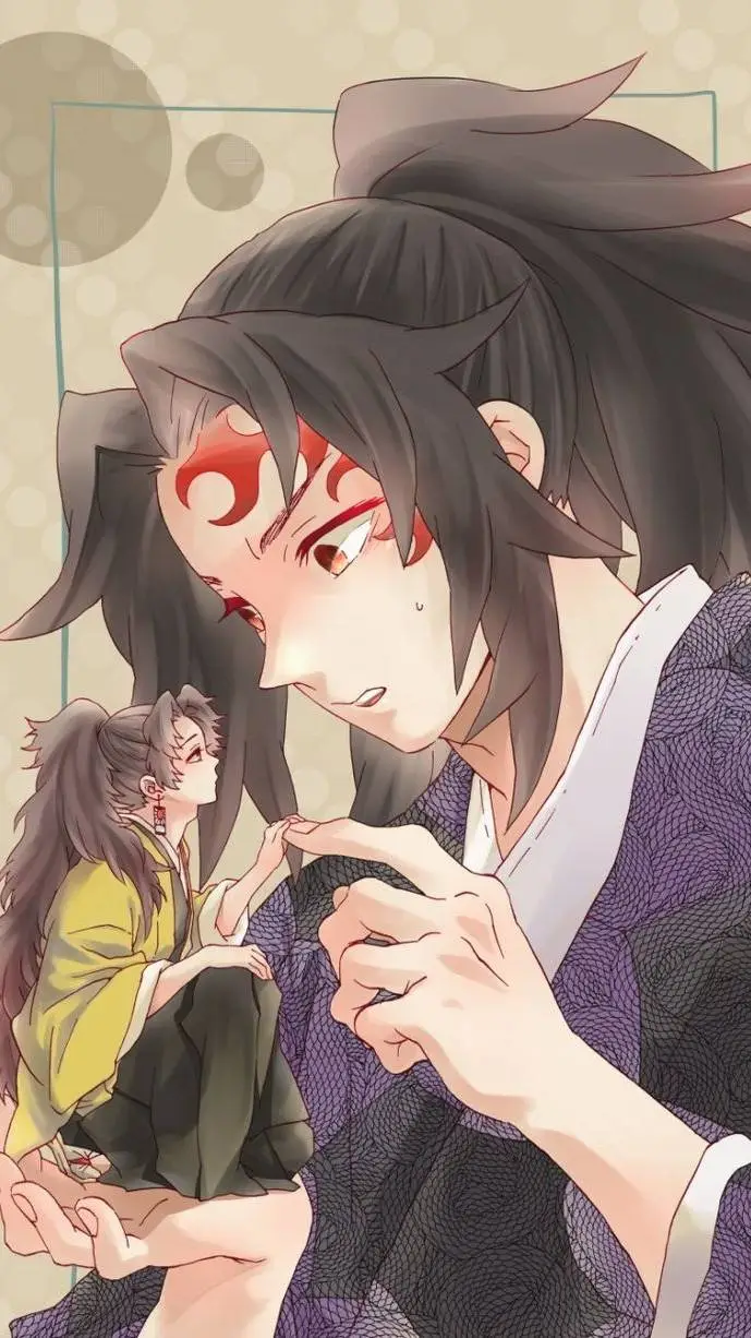 ai character: yoriichi pequeño  background