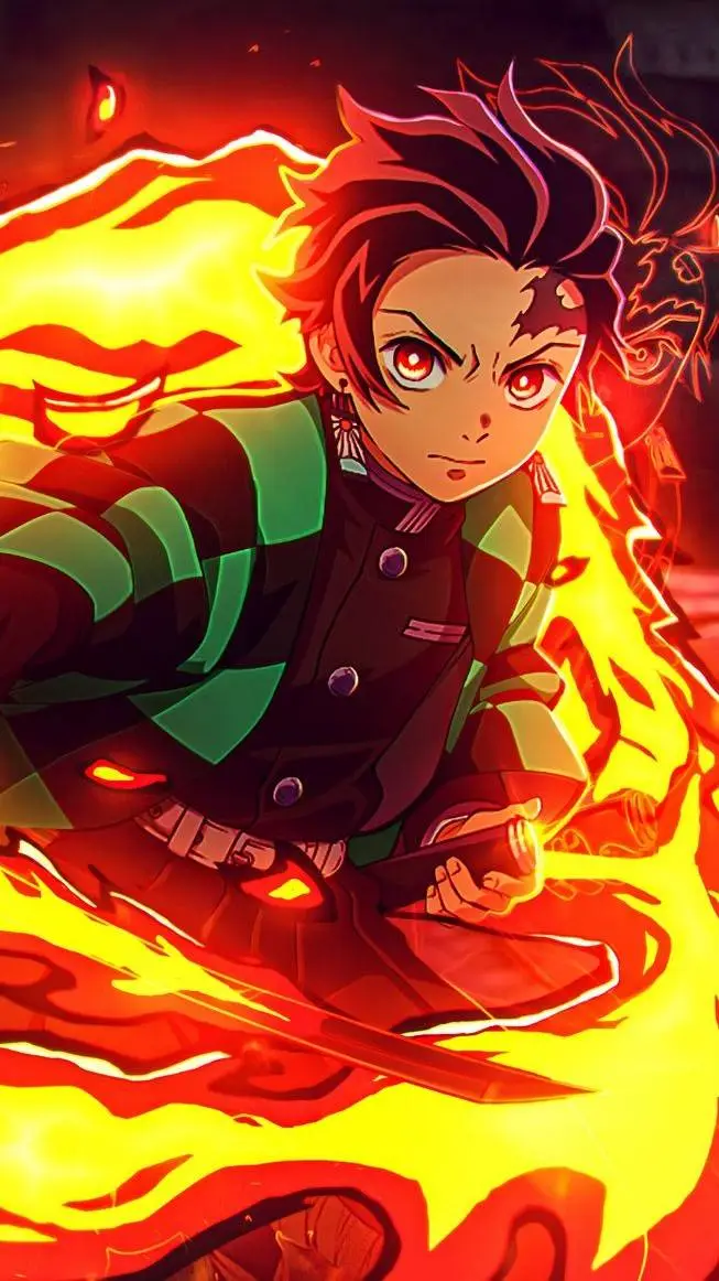 ai character: tanjiro  background