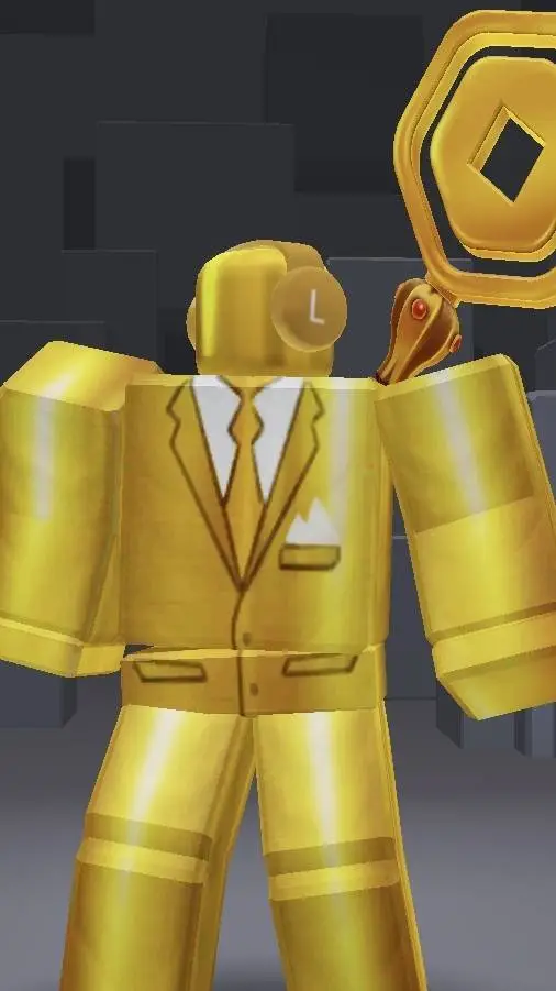 ai character: gold boi background