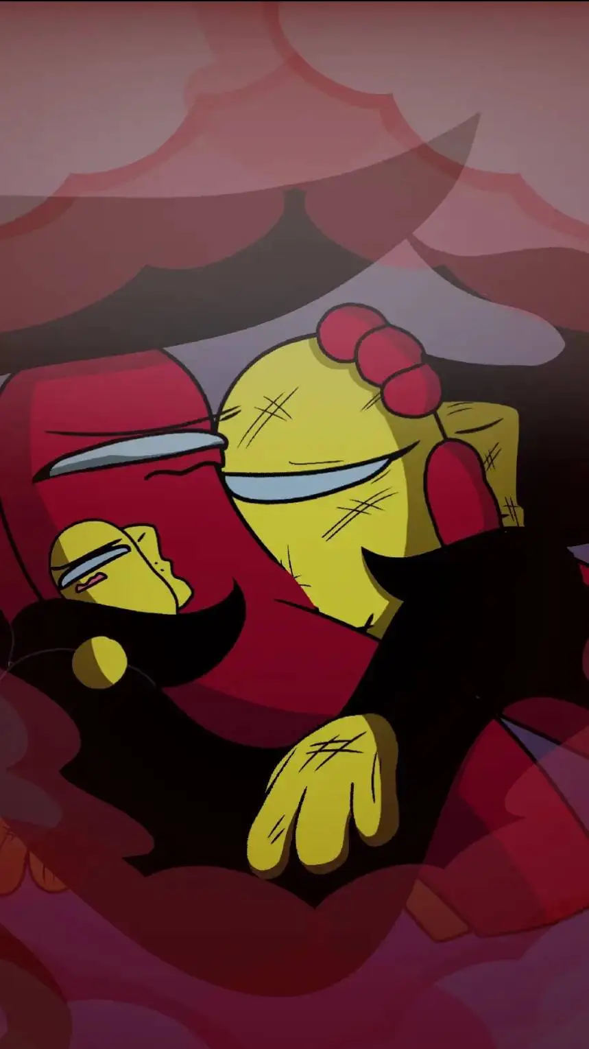 ai character: rojo x amarillo background