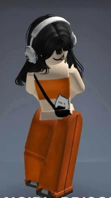 ai character: cute girl Roblox  background