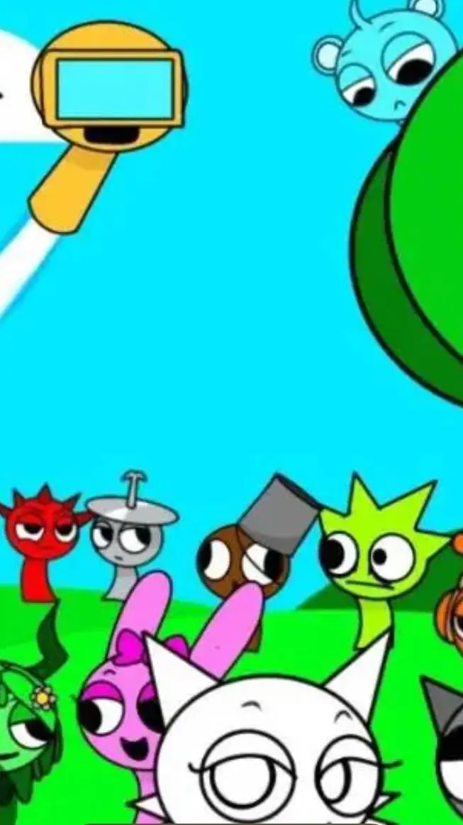 ai character: Sprunki neko ifct background