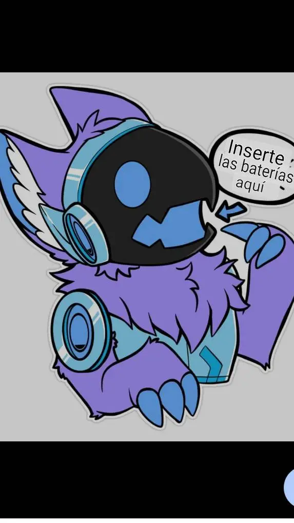 ai character: protogen morado 💜 background