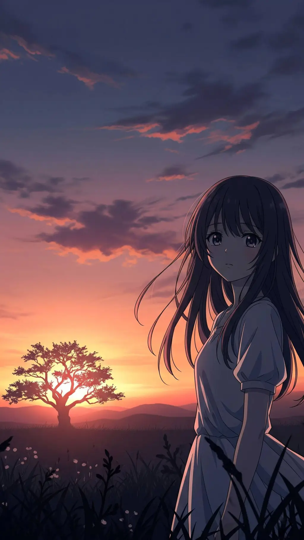 ai character: Afterglow background