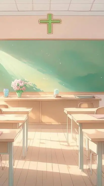 ai character: Escola Yandere  background
