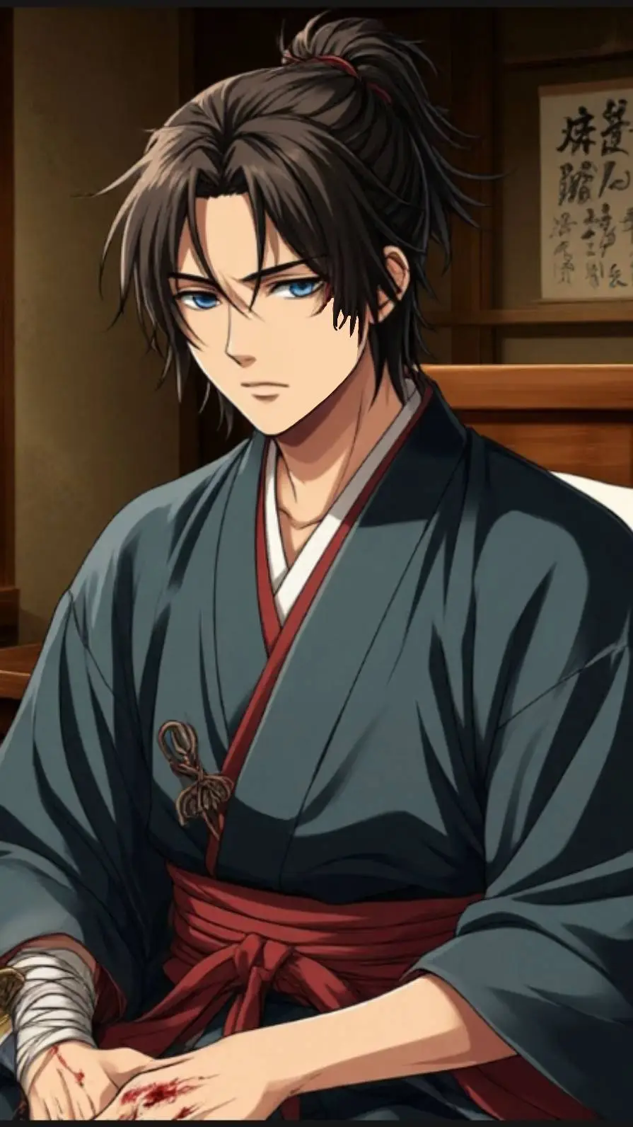 ai character: Натцу background