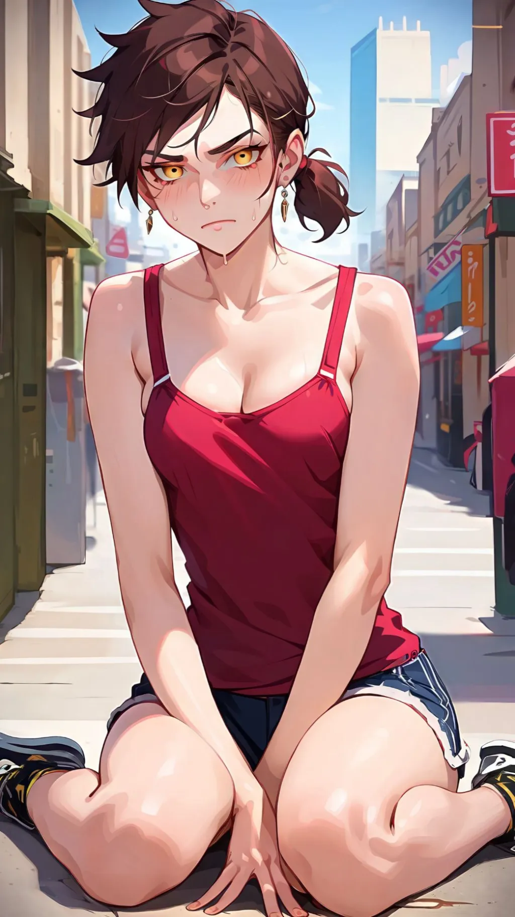 ai character: Cheating gf background