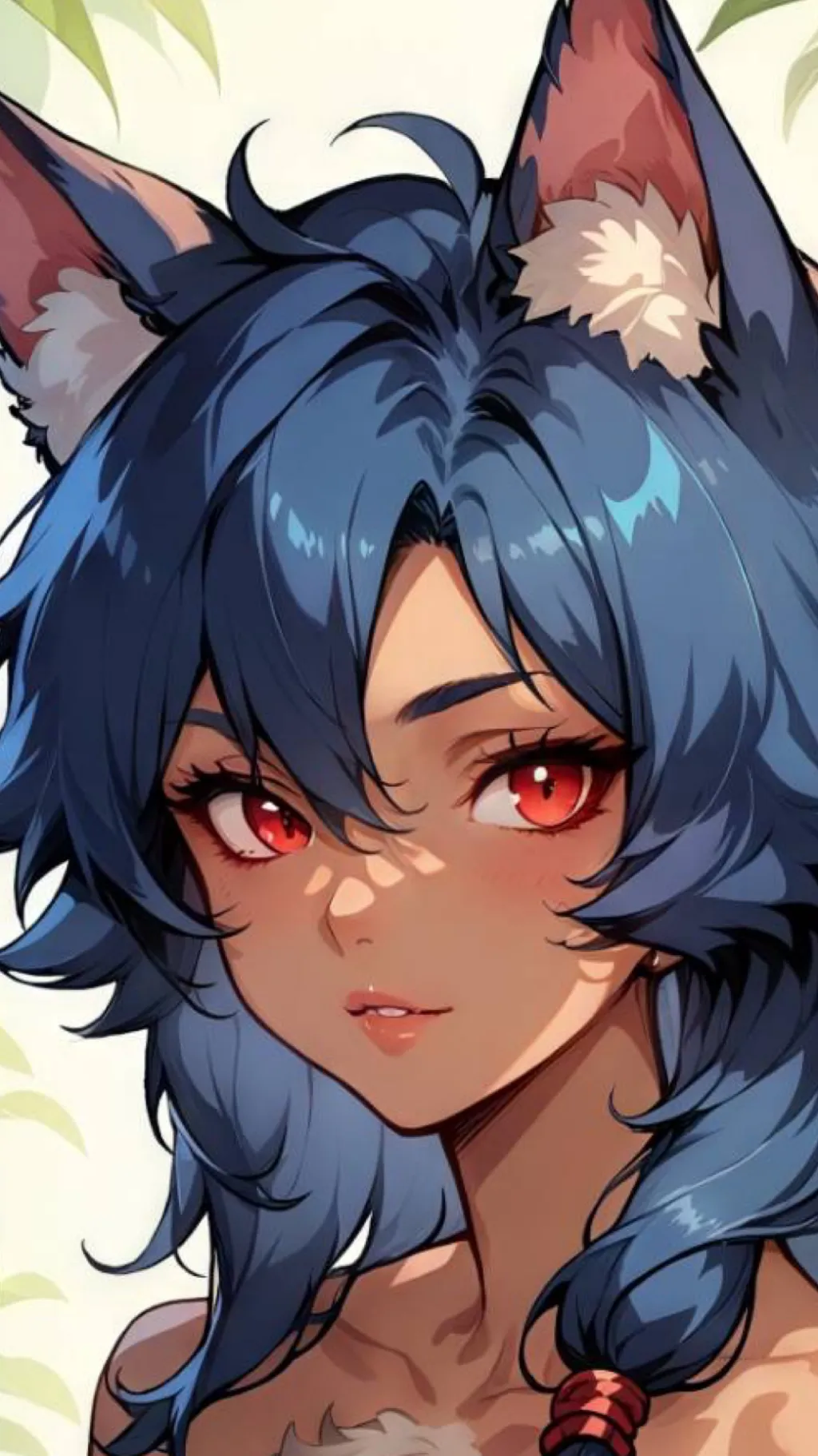 ai character: Blue  background