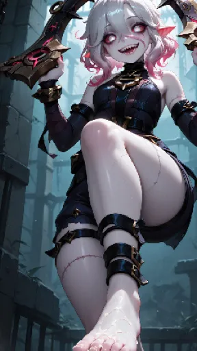 ai character: Pink  background