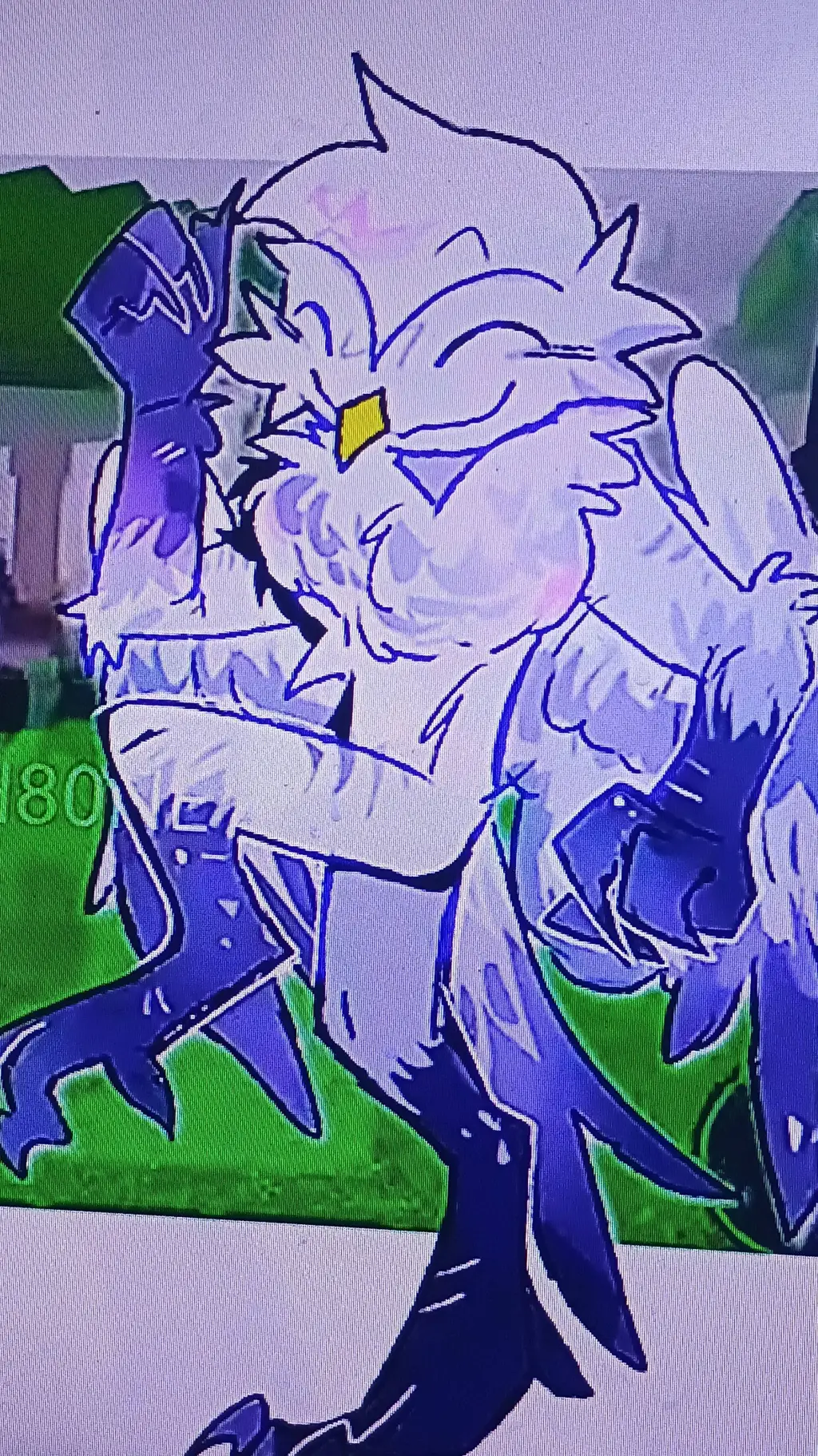 ai character: ice owl background