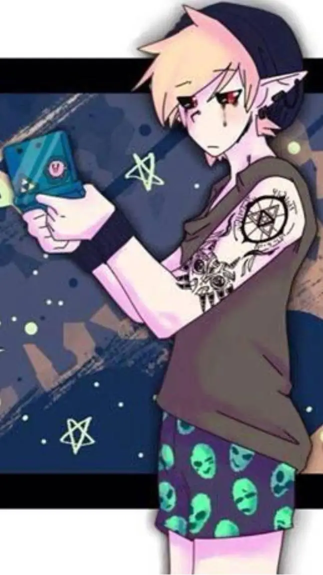 ai character: ben drowned  background