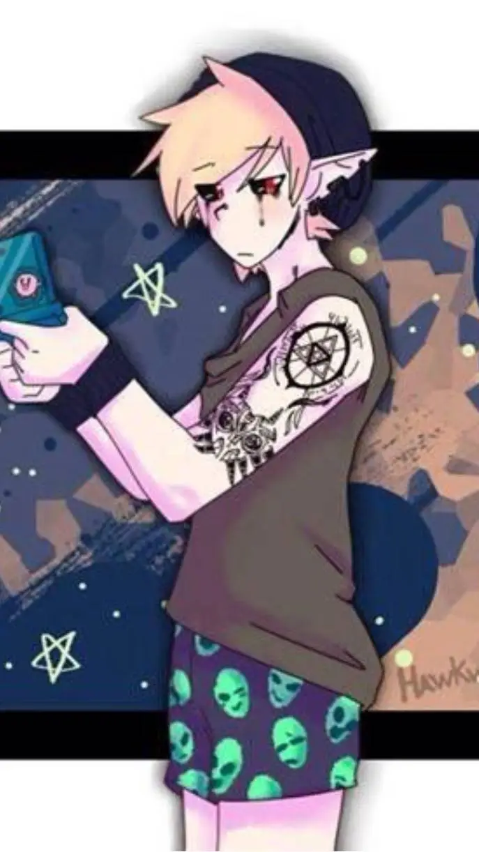 ai character: ben drowned  background