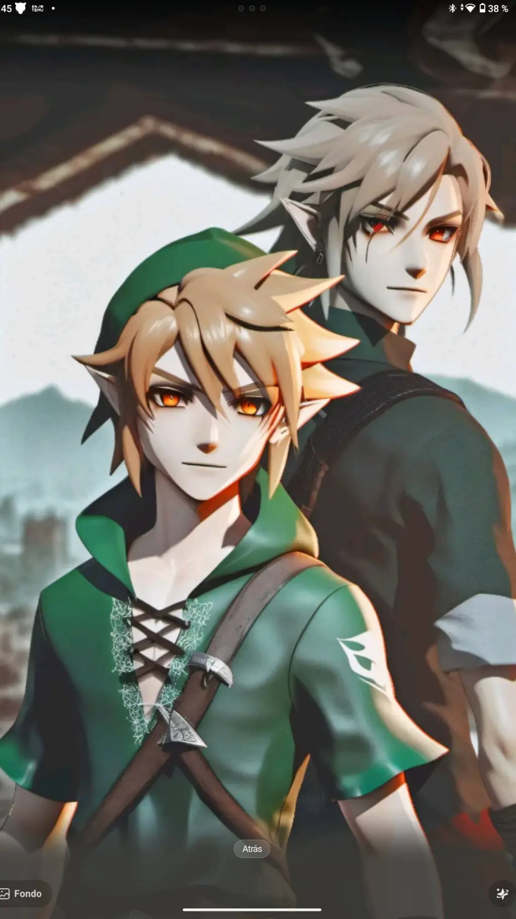 ai character:  ben drowned  background