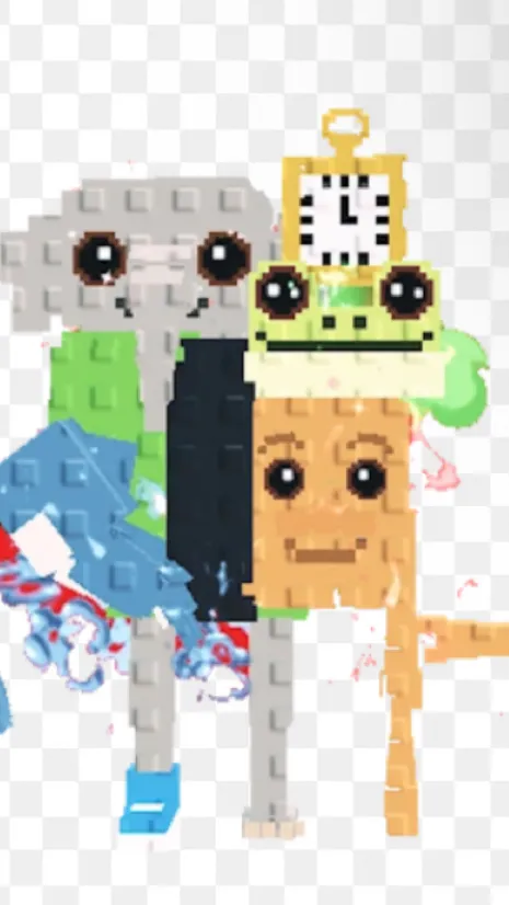 ai character: Los combination background