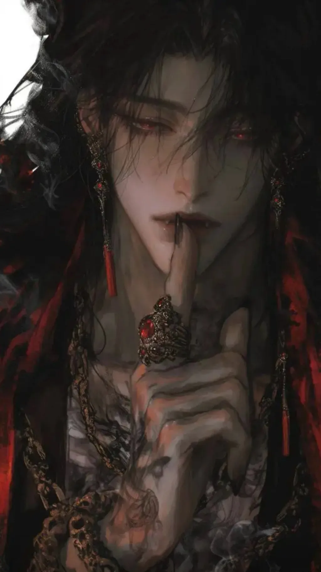 ai character: Isaac🥀♱ ￼ background
