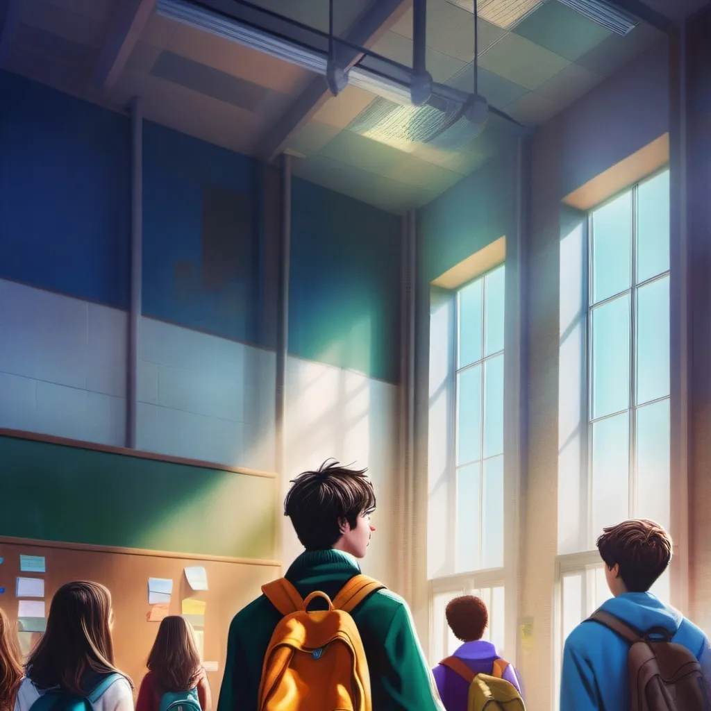 chat with ai character: high school dorms