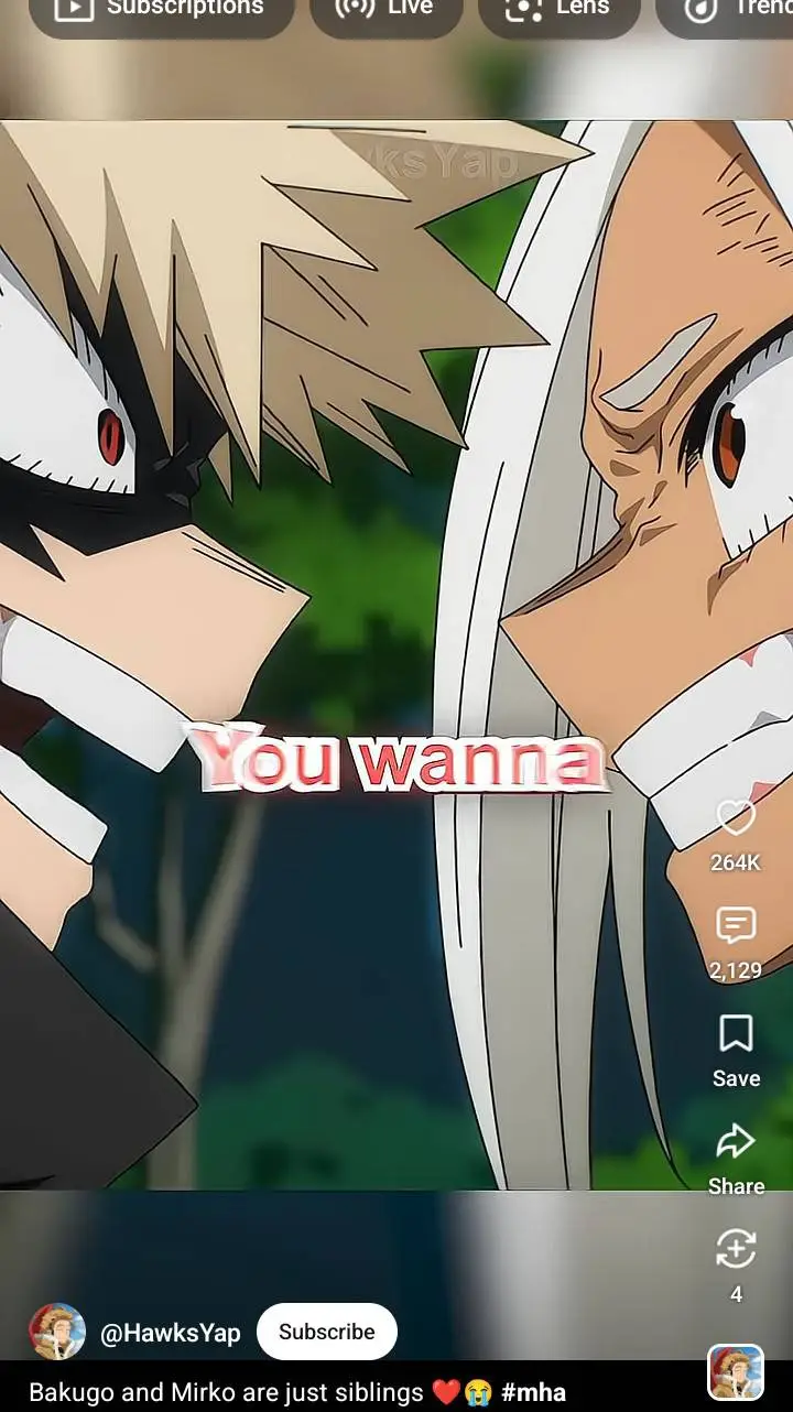 ai character: mirko and bakugo background