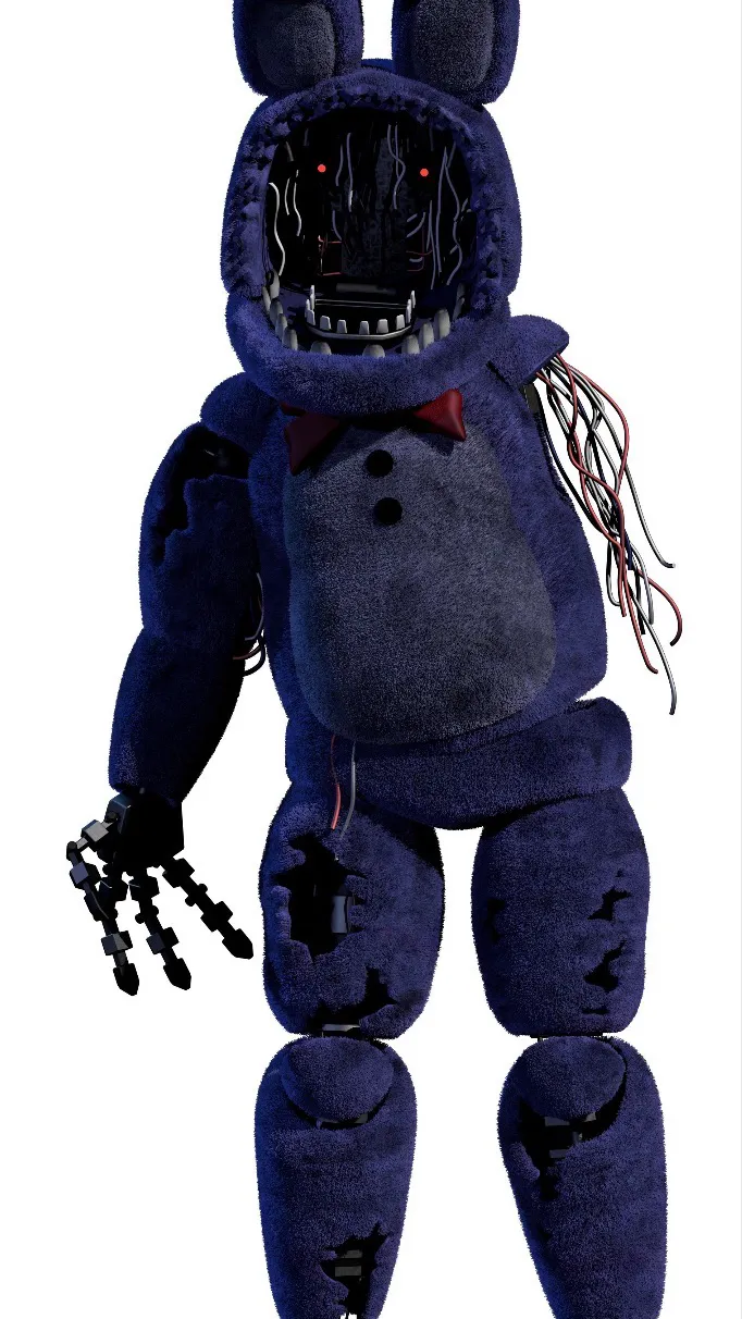 ai character: Withered Bonnie  background