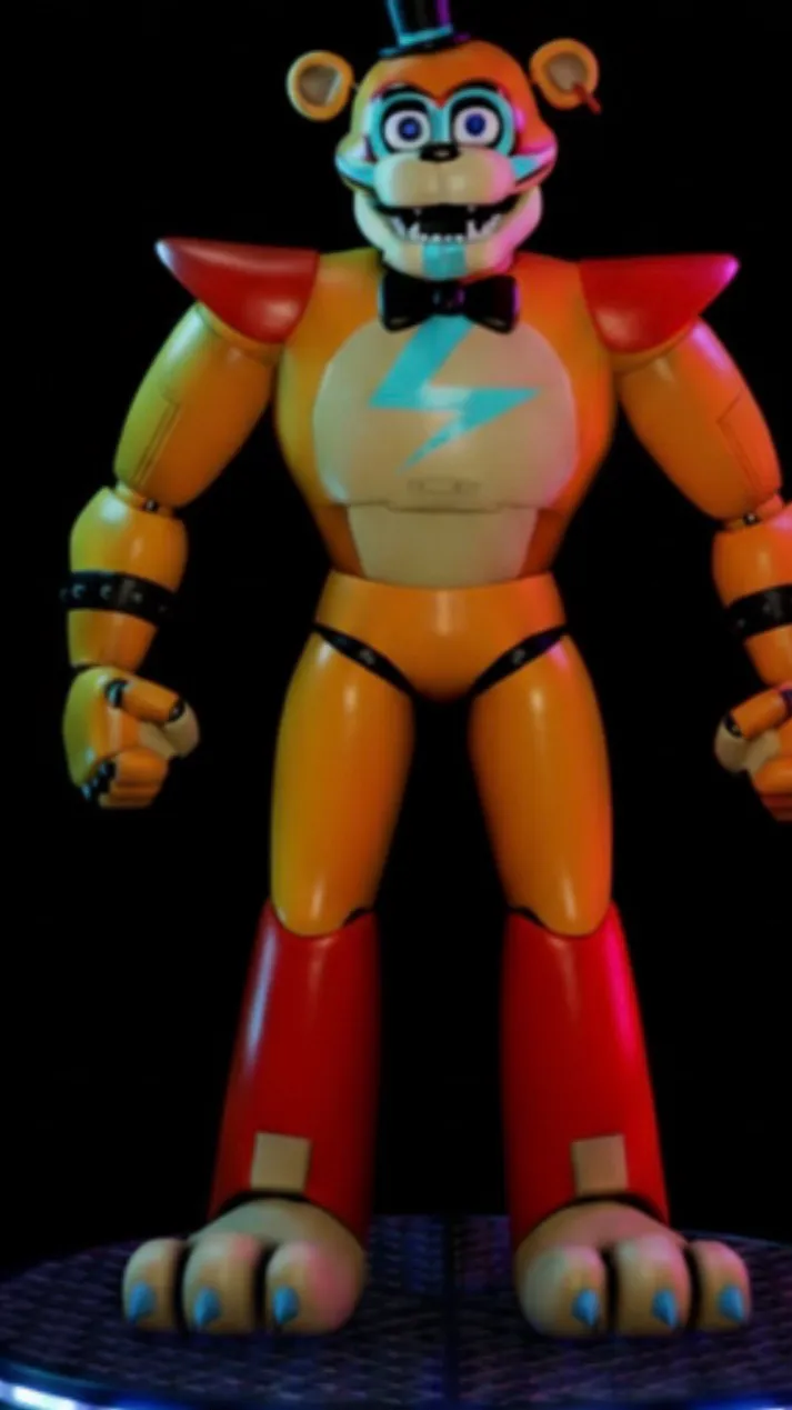 ai character: Glamrock freddy🐻 background