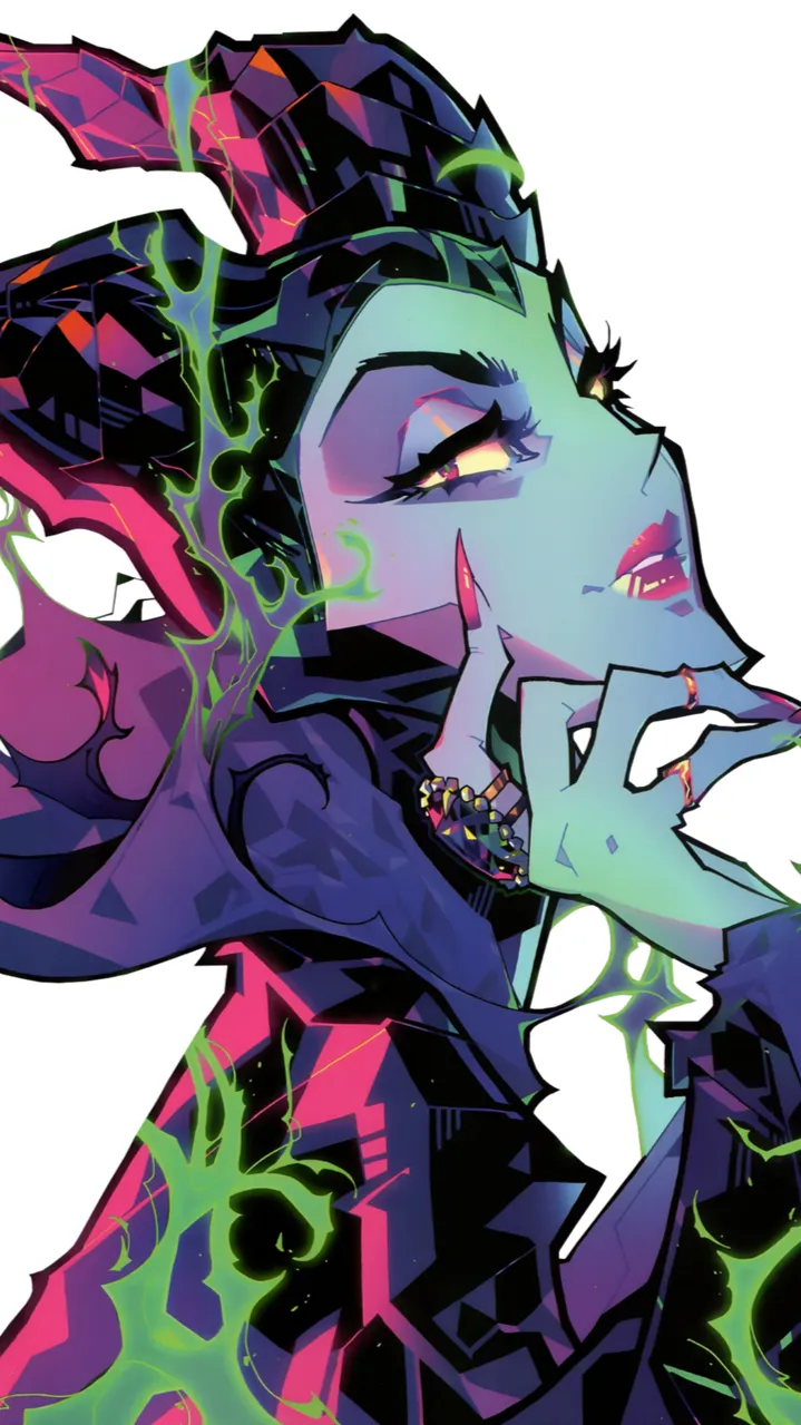 ai character: Maleficent  background