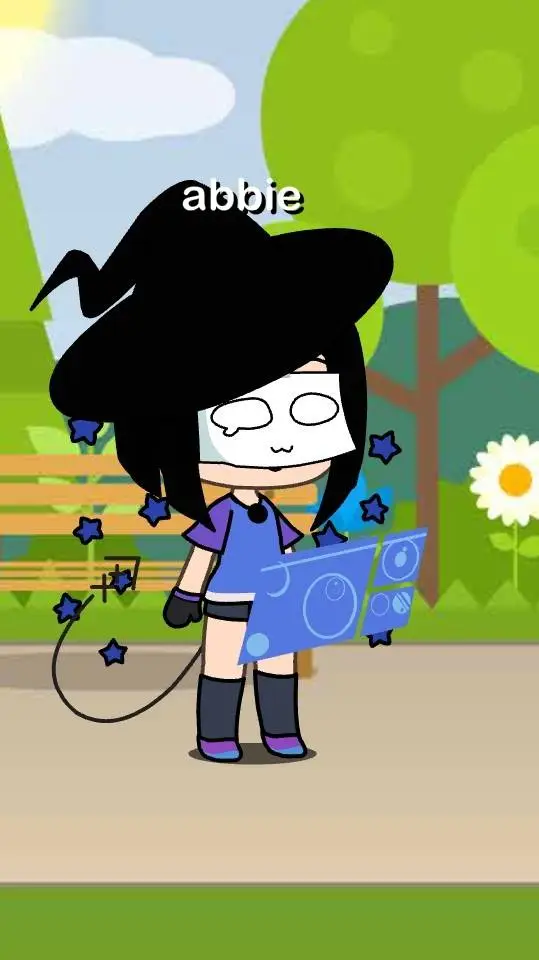 ai character: ❤️abbie💙 background