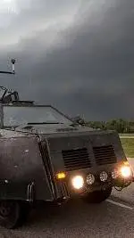 ai character: tornado chasing background