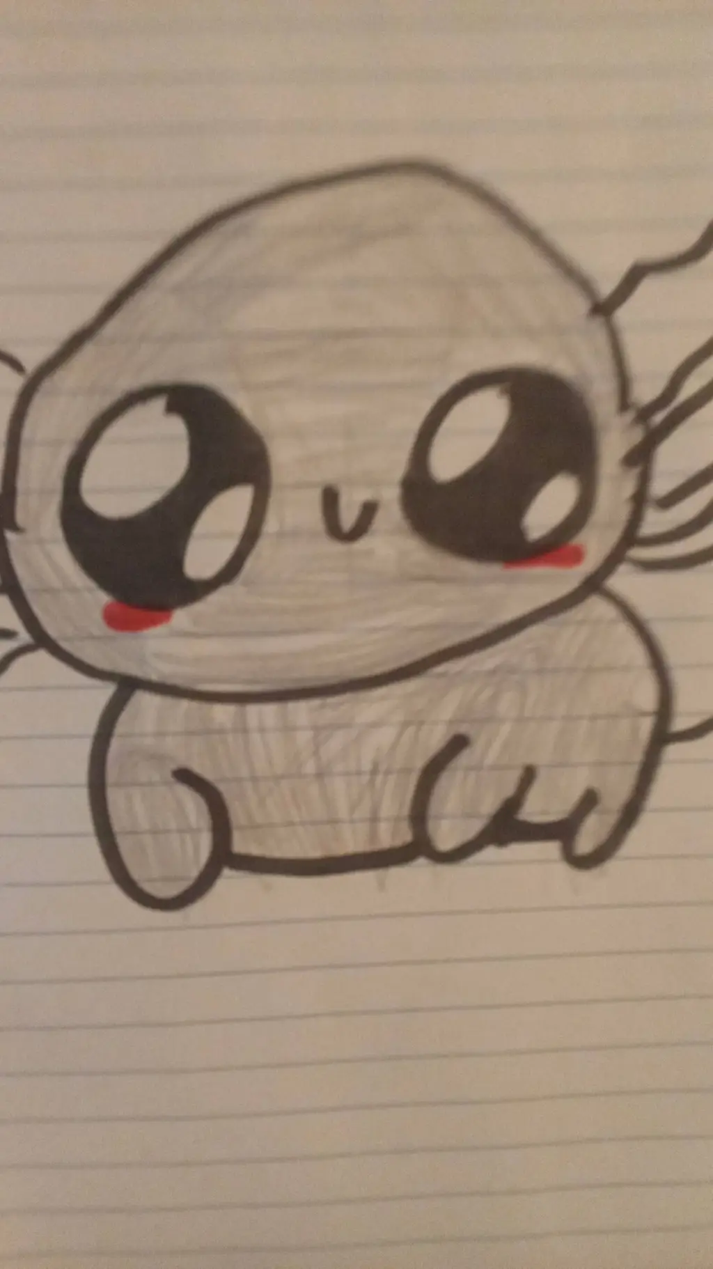 ai character: AXOLOTL :3 background