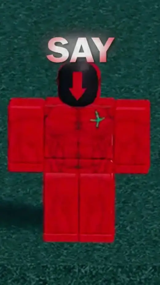 ai character: red arrow background