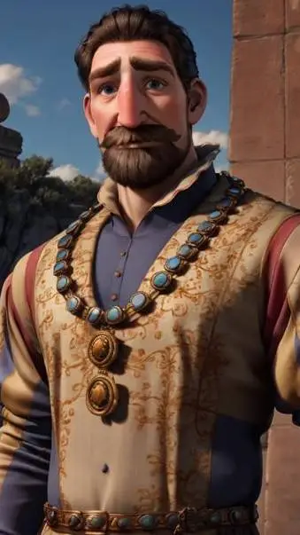 ai character: king frederick background