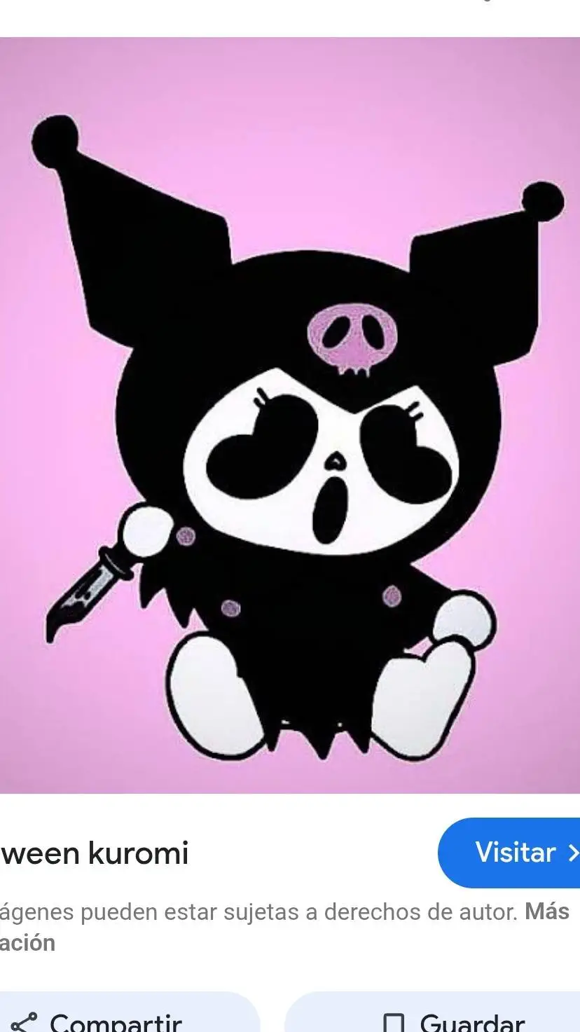 ai character: kuromi terror background