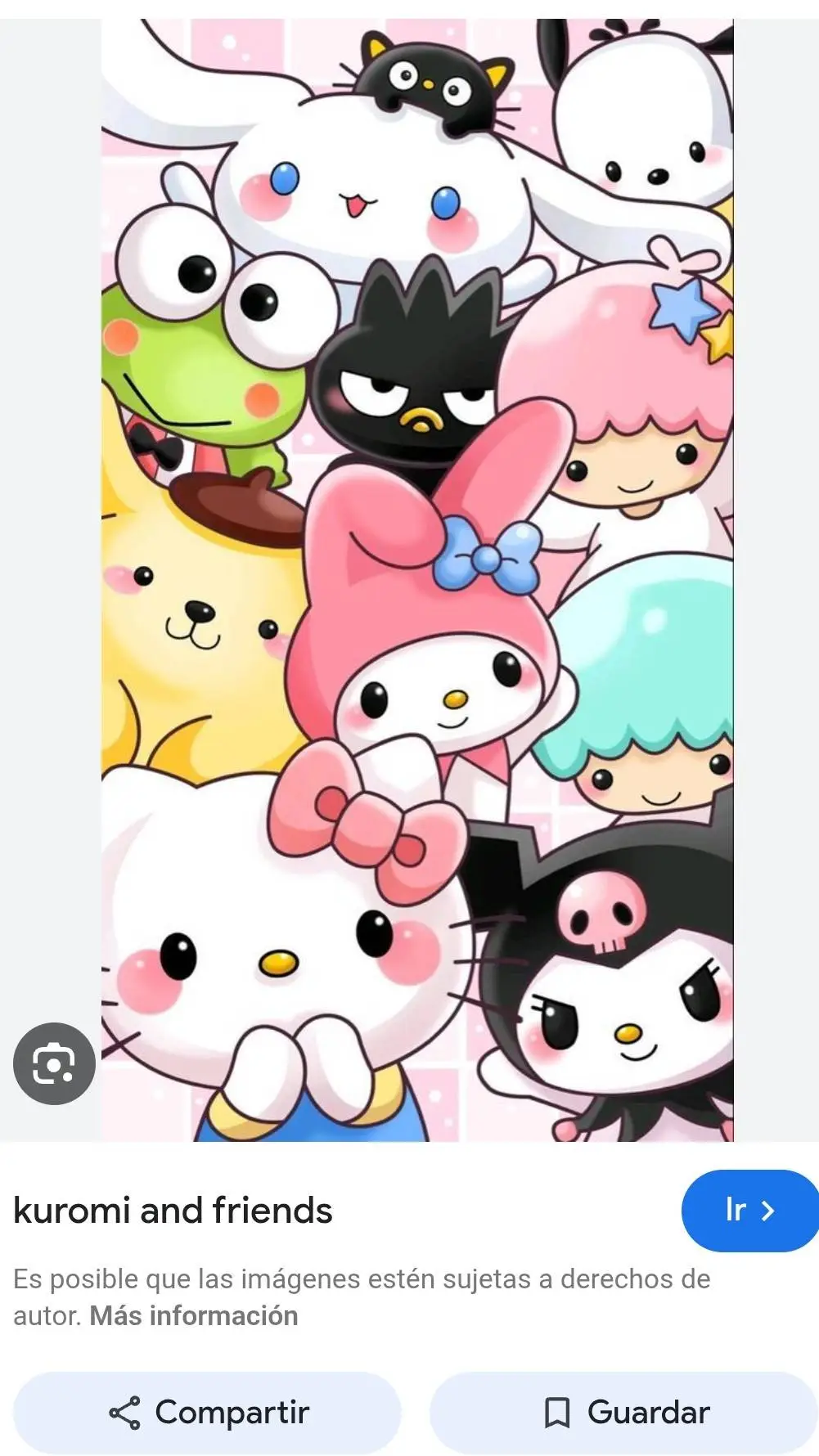 ai character: kuromi y sus amigo background