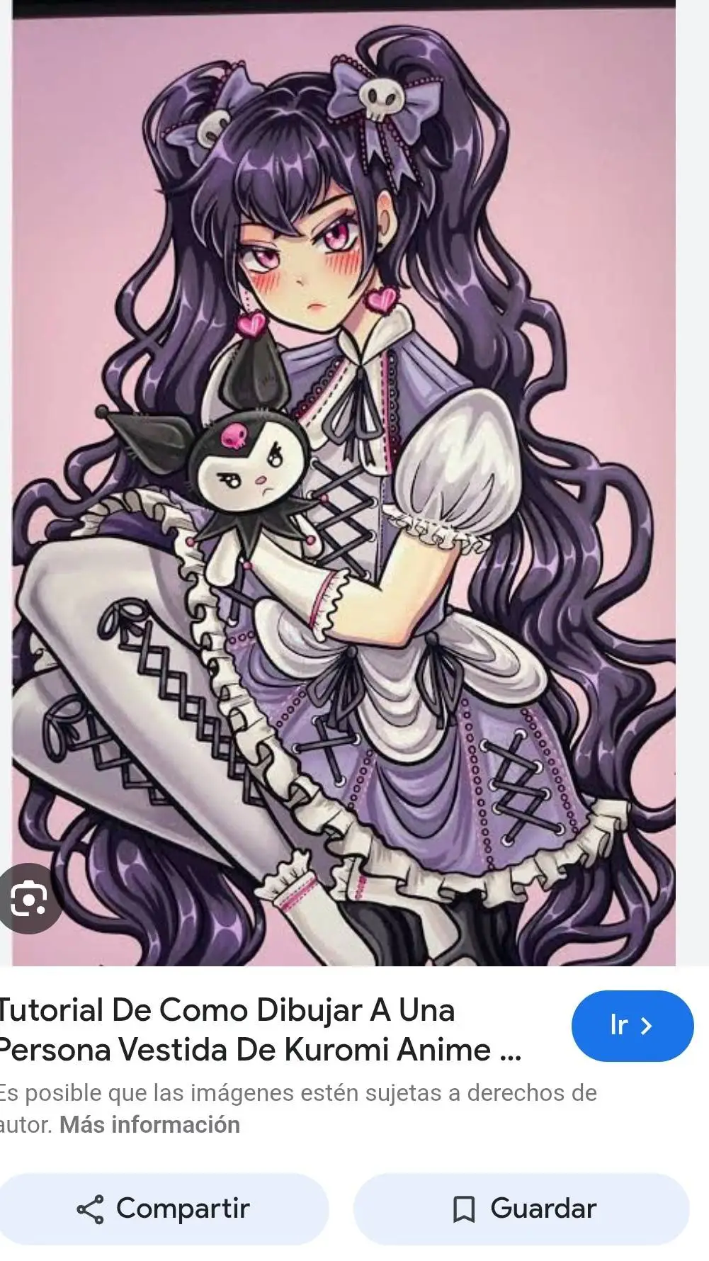 ai character: kuromi background