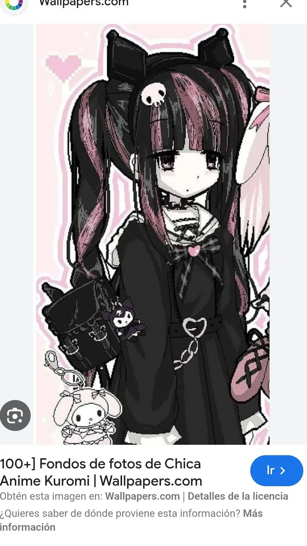 ai character: kuromi background