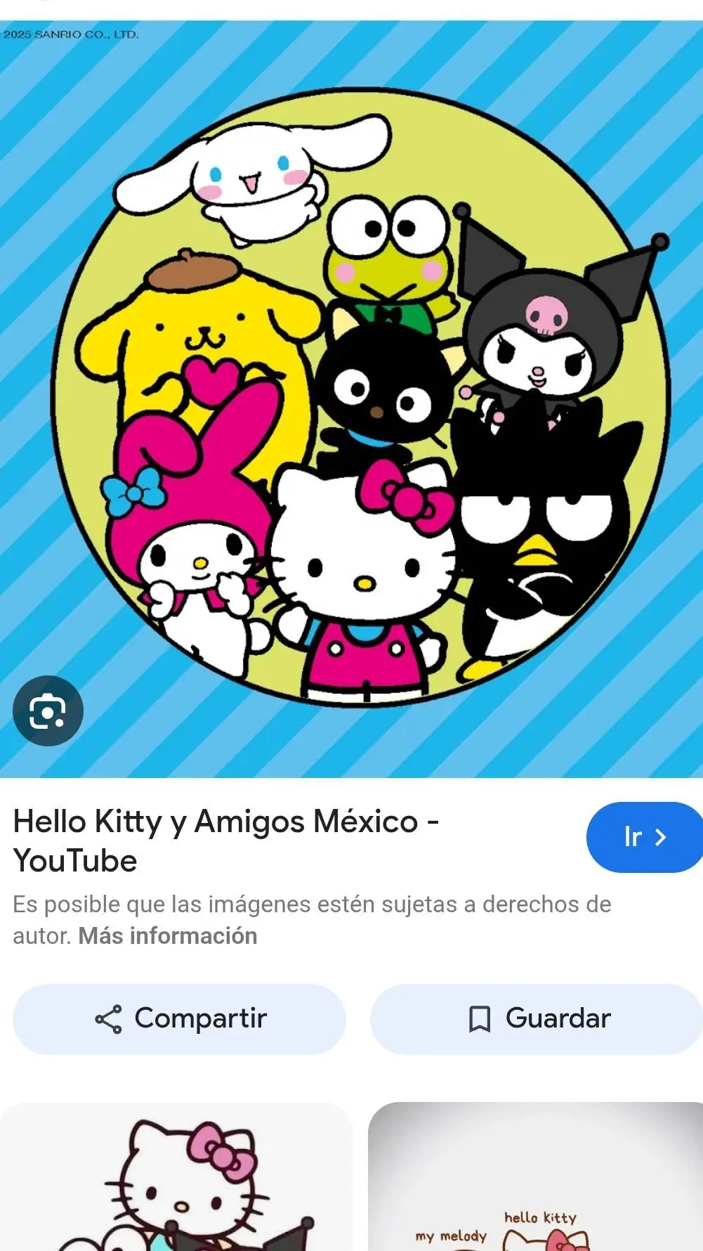 ai character: hello kitty amigos background