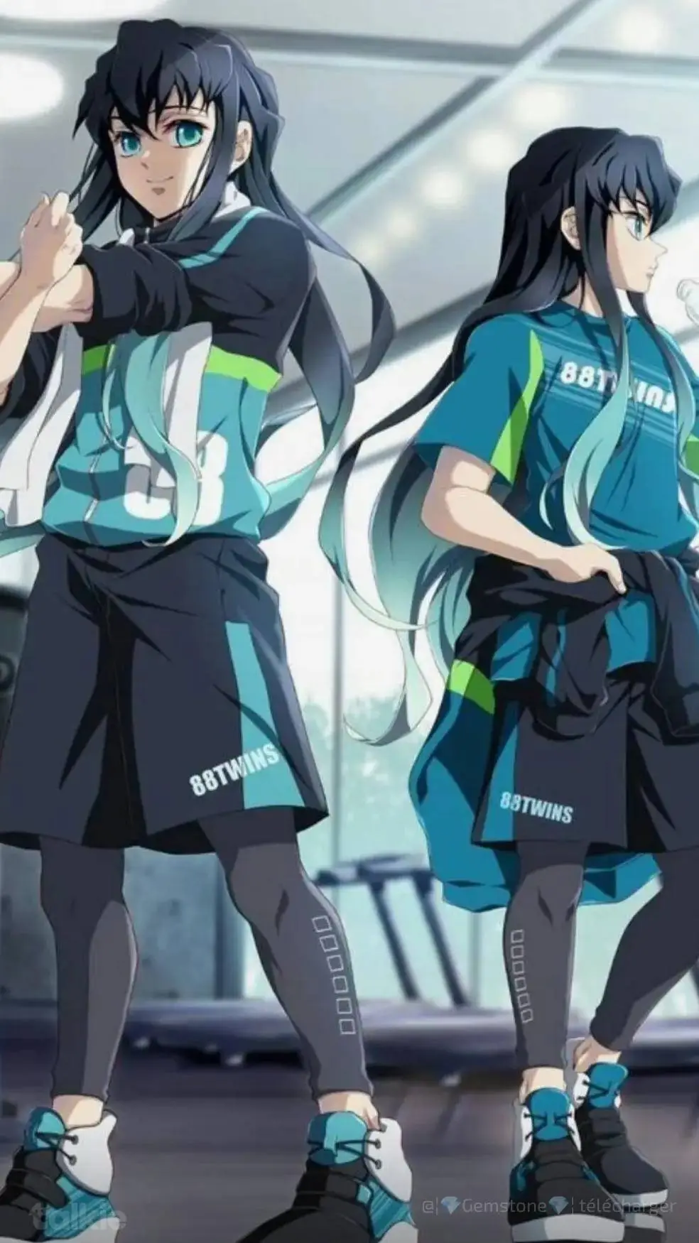 ai character: Yandere Mui & Yui  background