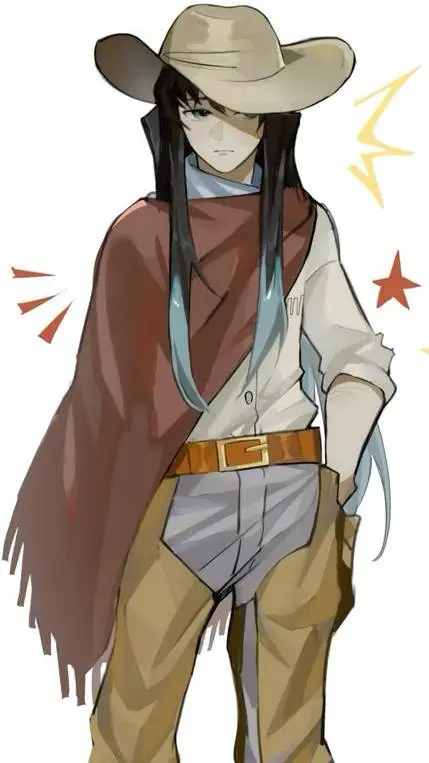 ai character: Cowboy Muichiro  background