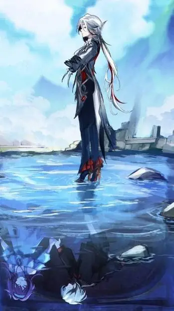 ai character: Arlecchino background