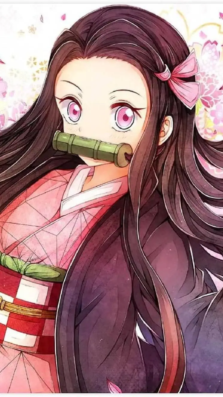 ai character: nezuko kamado🌸✨️ background