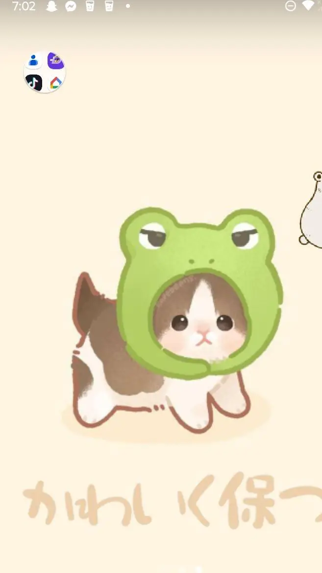 ai character: cute thing idk background