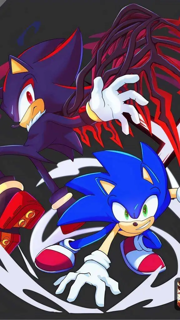ai character: sonic x shadow  background