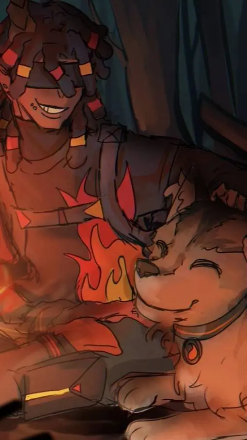 ai character: Flamefrags background