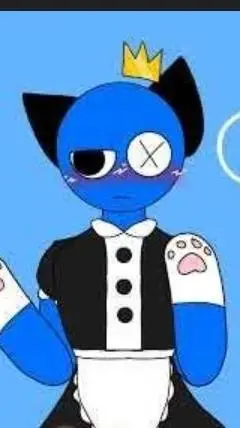 ai character: blue  background