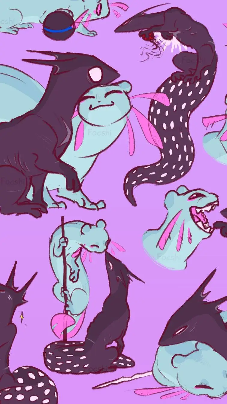 ai character: fishsticks! ⨂ ⨂ ⨂ background